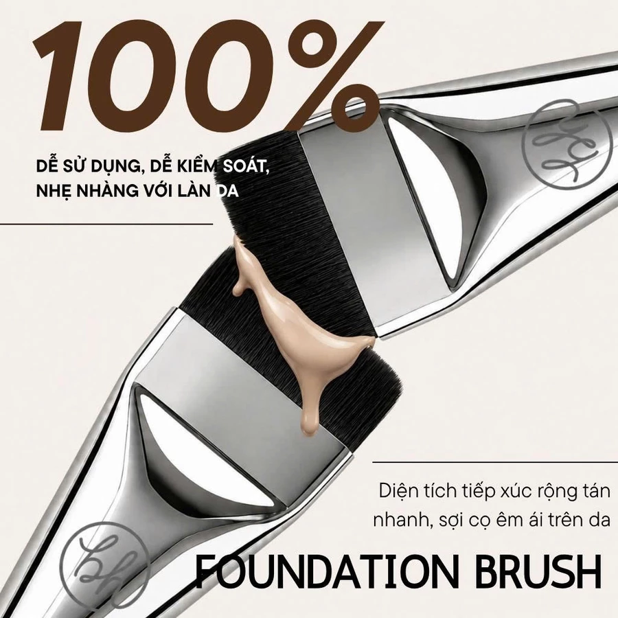 Cọ Tán Nền BH Cosmetics Foundation Brush BH636